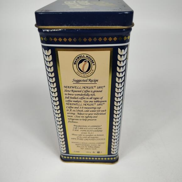 Vintage Maxwell House Coffee Tin - 1892 100‎ Year Anniversary - Picture 3 of 6